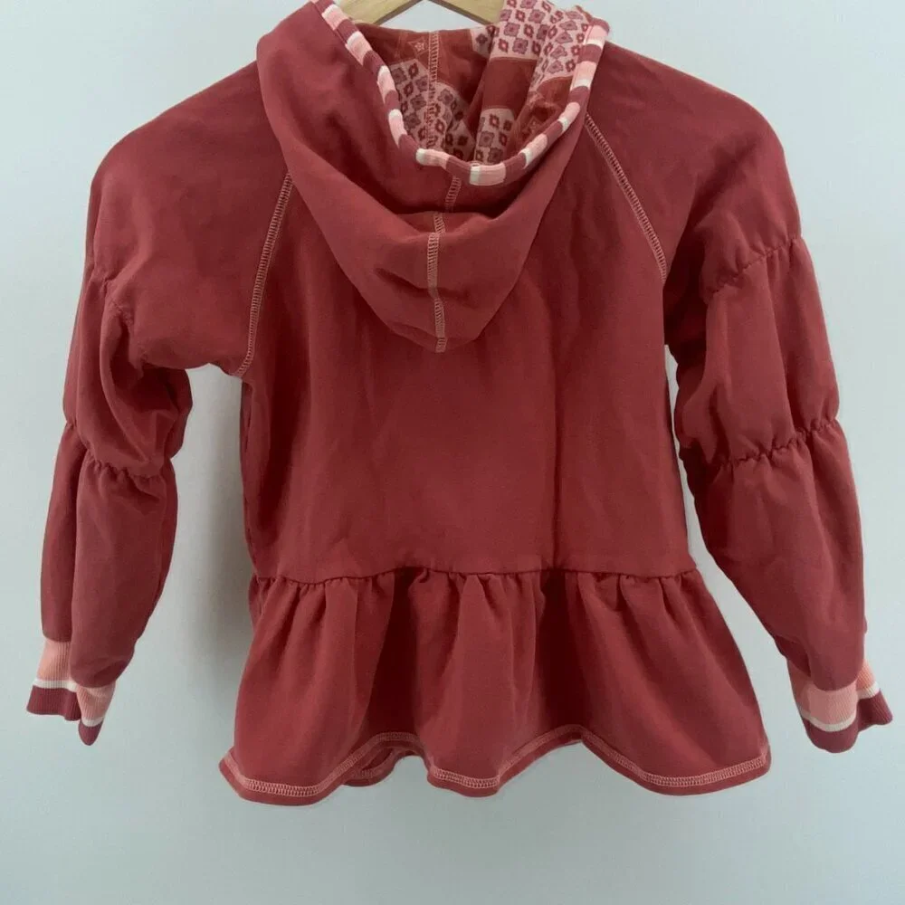 Matilda Jane Blair Zip Front Ruffle Hem Hoodie